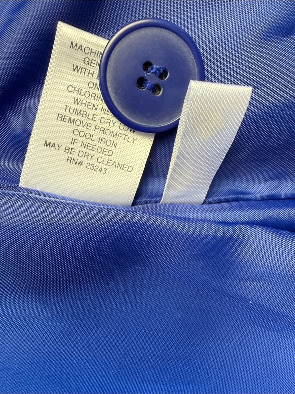 New York & Company Cobalt Blue Single-Button Blazer Size 6 - Picture 3 of 10
